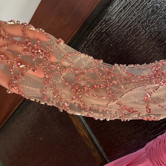 Mac Duggal Asymmetrical Crystal-Embellished Jersey Gown size 8 $698 - Picture 9 of 12